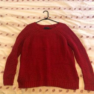 American Eagle Red Knit Sweater